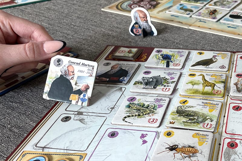 Auf den Wegen von Darwin,  Brettspiel Rezension Test Kritik